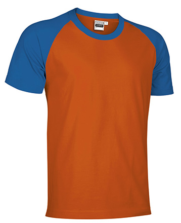  Camiseta de manga corta, cuello redondo y diseño bicolor
· Confeccionada en tejido de punto liso 100% algodón ring spun, suave y confortable
· Cuello redondo de canalé elástico que se adapta cómodamente y manga ranglán que aporta un mayor confort y favorece la movilidad
· Doble pespunte en cuello, bajo y mangas que aumenta su resistencia
· Cinta interior en cuello que refuerza y mantiene su forma
Disponible en 12 combinaciones.
Tallas: niño y adulto