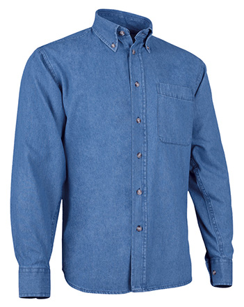 Camisa vaquera de manga larga y bolsillo
Confeccionada en tejido denim prelavado 100% algodón suave y confortable
Bolsillo en pecho izquierdo para tener todo accesible y resaltar el marcaje
Puños y cierre frontal con botones efecto hueso, espalda con fuelle central
Costuras reforzadas en laterales, hombros, mangas y sisas que aumentan su resistencia.
Tallas: mujer y hombre (XS a XXL)