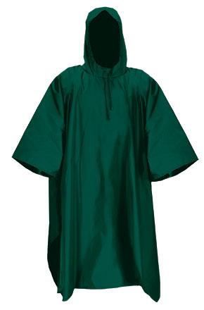Capa de lluvia con capucha y funda para guardar
Confeccionada en tejido impermeable de tafetán ligero, resistente y duradero
Capucha con cuello alto para mayor protección ante la lluvia y cordón regulador para un mejor ajuste
Laterales con cierre abotonado y amplio espacio para los brazos
Costuras con dobladillo para mayor resistencia y durabilidad.
Colores; verde, azul marino, negro
