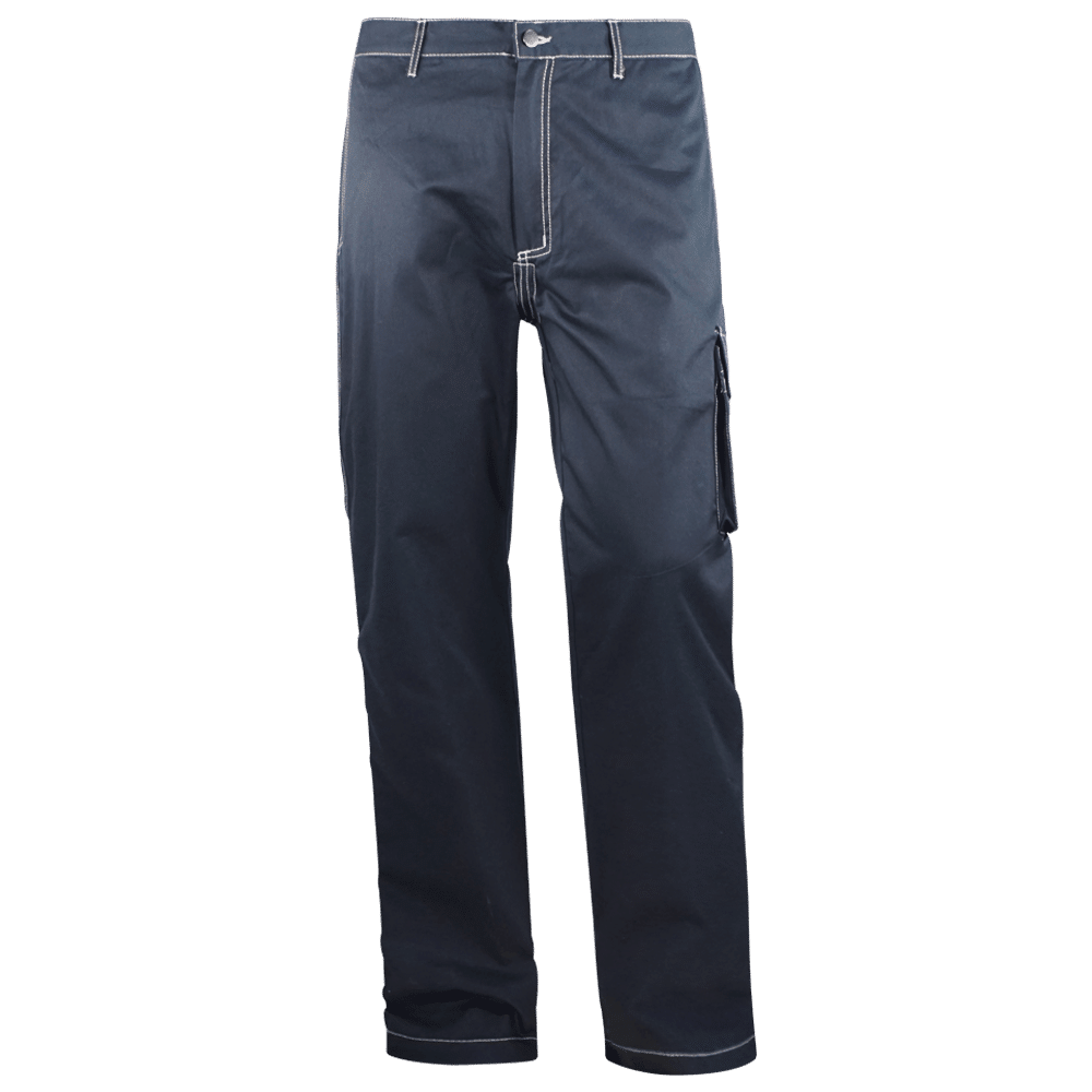 Pantalón laboral para soldadura o afines.
Cierre botón y bragueta interior con cremallera.
Bolsillos tipo franceses en costados.
Un bolsillo de parche con cartera y fuelle en lateral izquierdo con velcro ignífugo.
Dos bolsillos de parche en trasero con carteras y velcro ignífugo.
Todas las costuras de la prenda reforzadas.
Cintura con elástico y 5 trabillas.
COMPOSICIÓN
Peso tejido: 260 grs.
Composición: 98% Algodón- 2% fibra antiestática. Tratamiento antiestático e ignífugo.
Tallas: S a 4XL